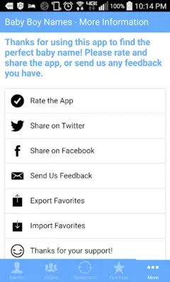 Baby Boy Names android App screenshot 0