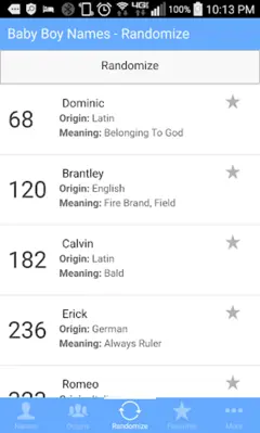 Baby Boy Names android App screenshot 2