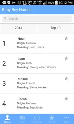 Baby Boy Names android App screenshot 5